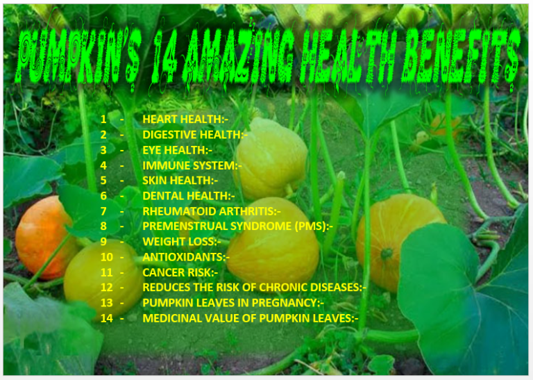 PUMPKIN’S 14 AMAZING HEALTH BENEFITS