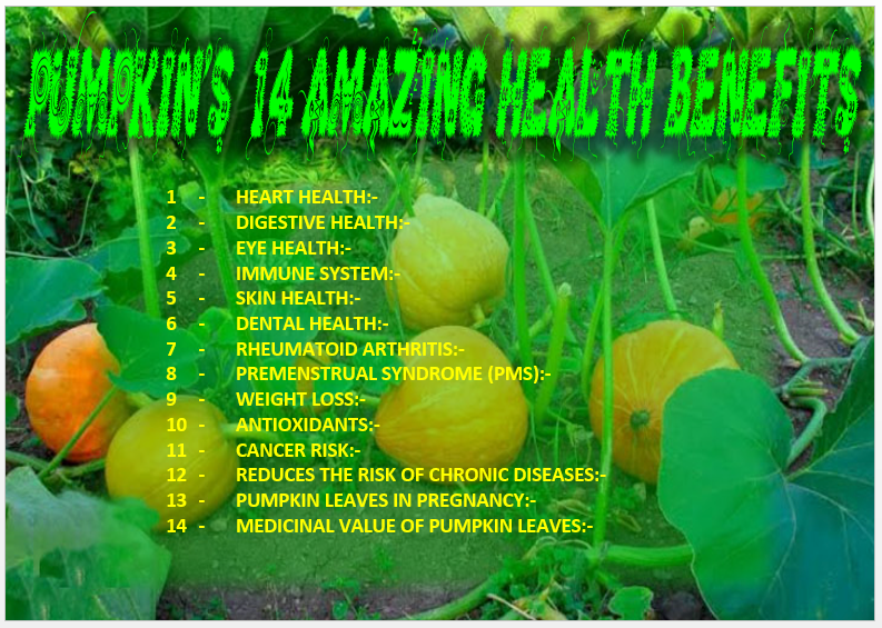 PUMPKIN’S 14 AMAZING HEALTH BENEFITS